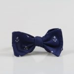 blue bow tie handmade