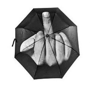 middle finger umbrella