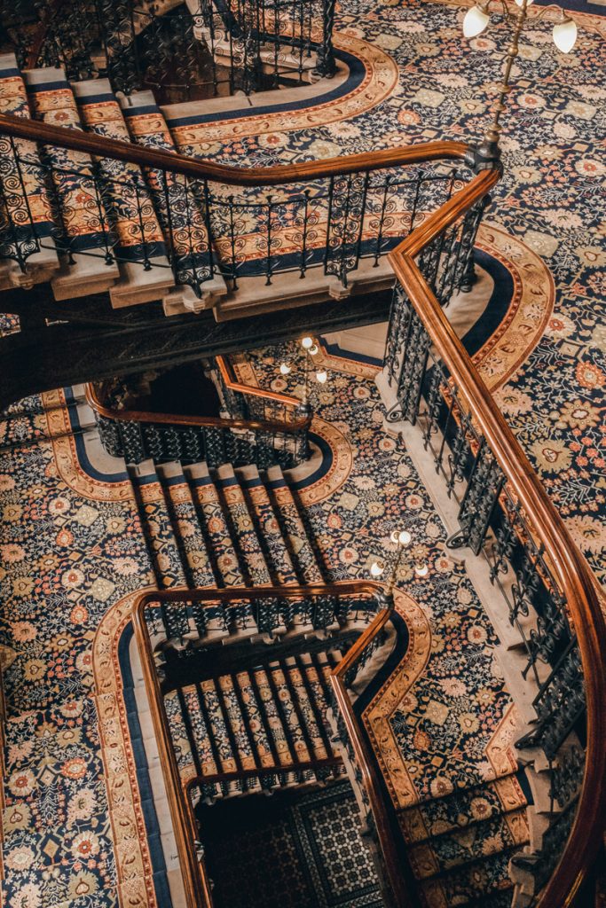 exploring london renaissance hotel spice girls stairs