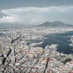 naples napoli italy drone aerial view