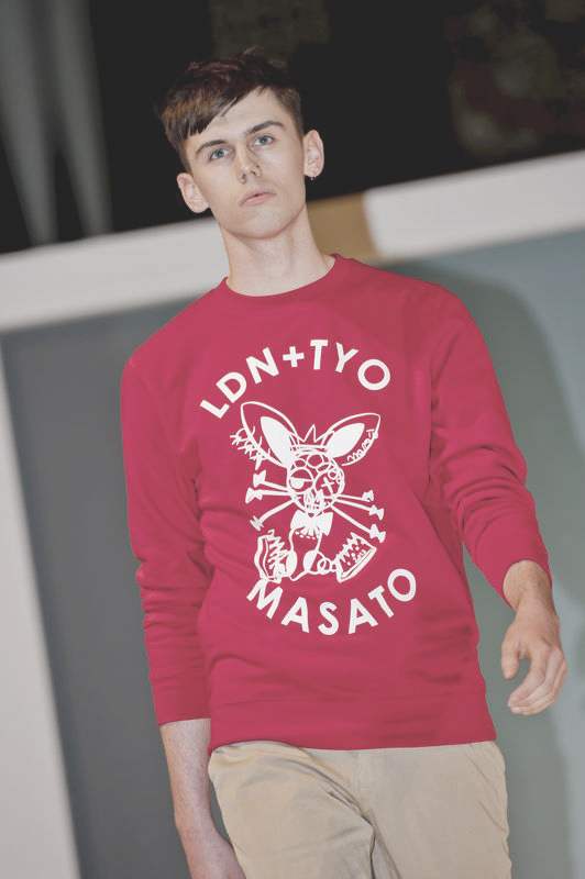 red sweatshirt fashion