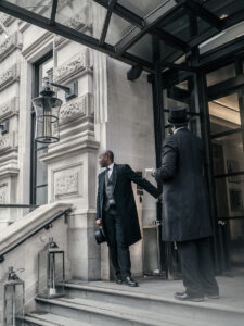 london hotel doormen staff
