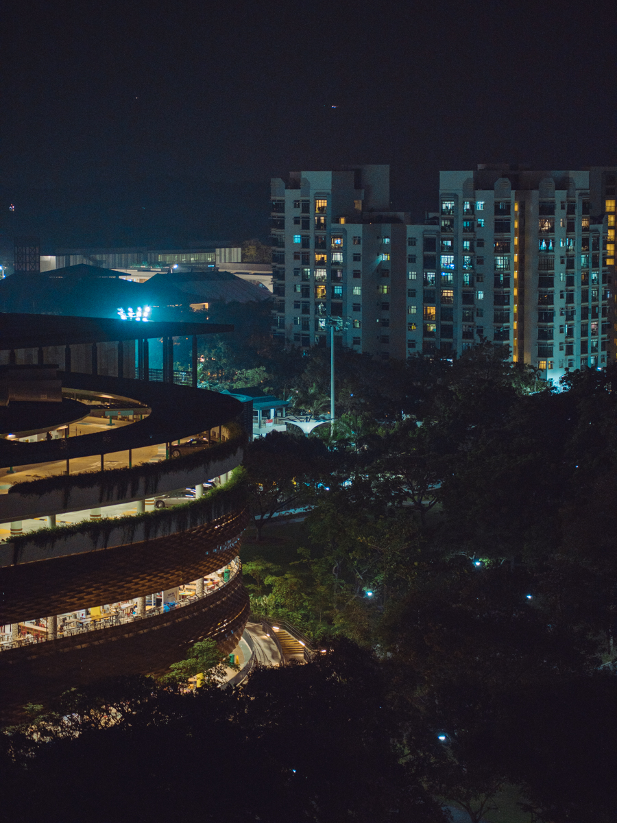 singapore rooftops at night blade runner